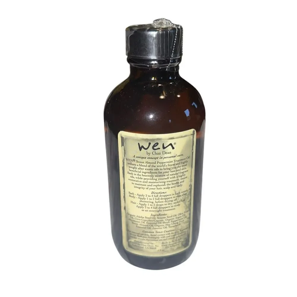 Wen Chaz Dean Sweet Almond Peppermint Treatment Oil 4oz NEW No Box & Sealed